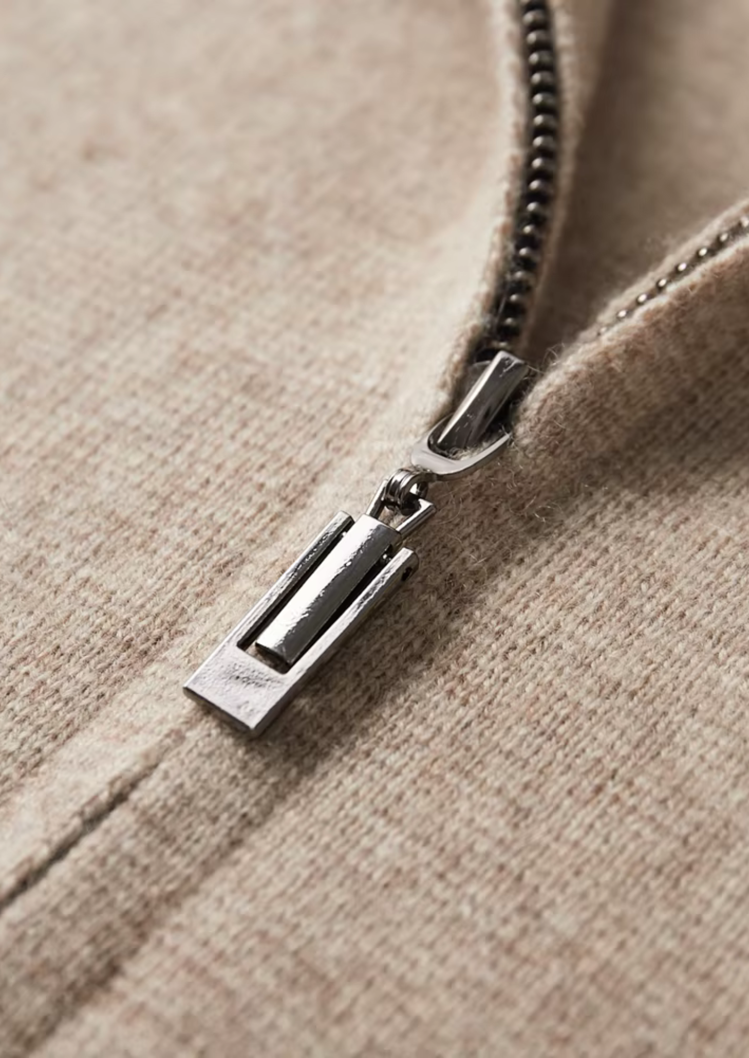 Herre Zip-Up Cardigan Sweater med Krave – All-Sæson Smart Casual Lag