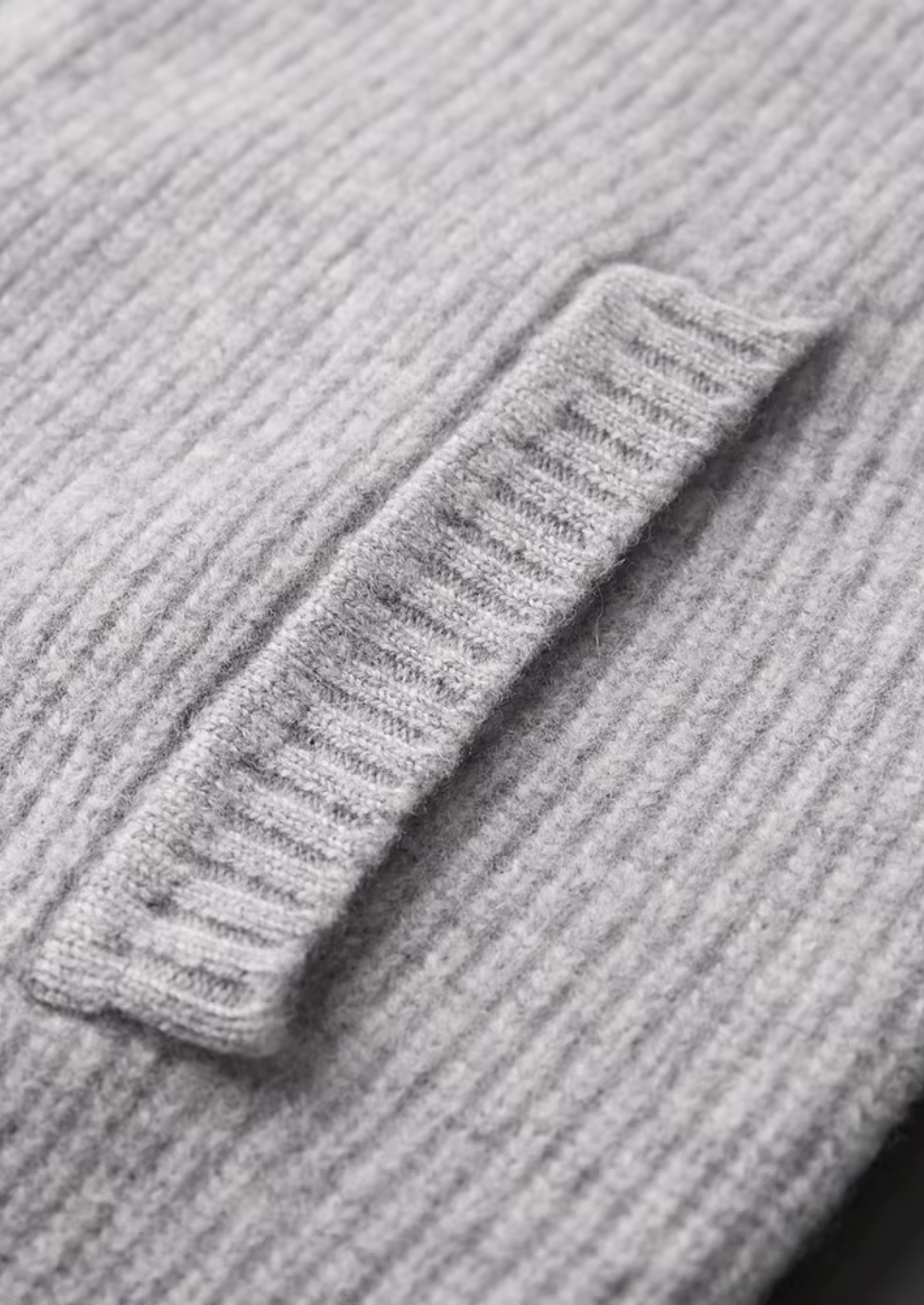 Herre Zip-Up Ribbet Cardigan Sweater med Høj Krave – Al-Sæson Casual Lag