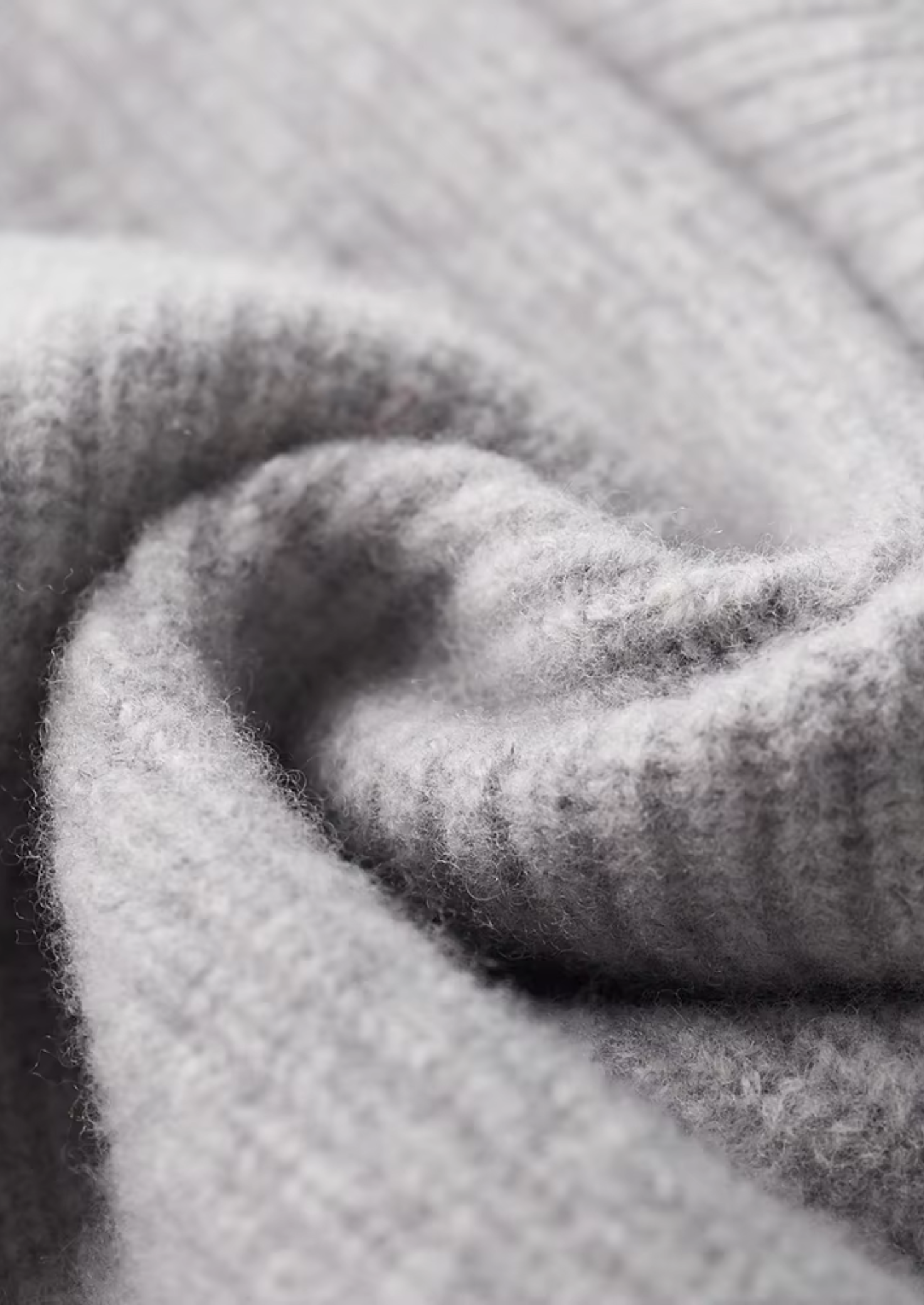 Herre Zip-Up Ribbet Cardigan Sweater med Høj Krave – Al-Sæson Casual Lag