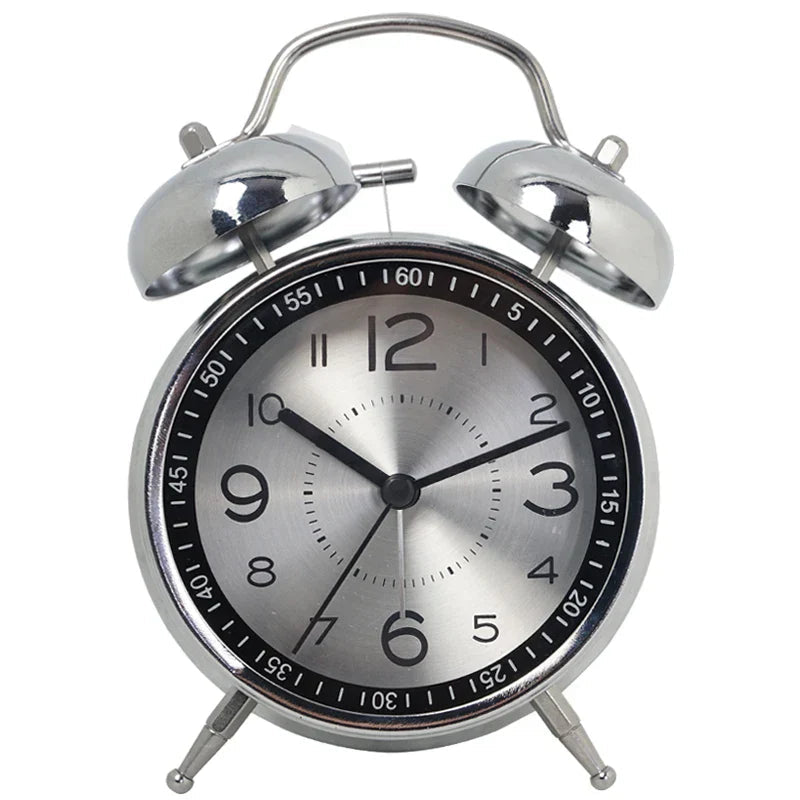 Metal Analog Vækkeur Klassisk Design