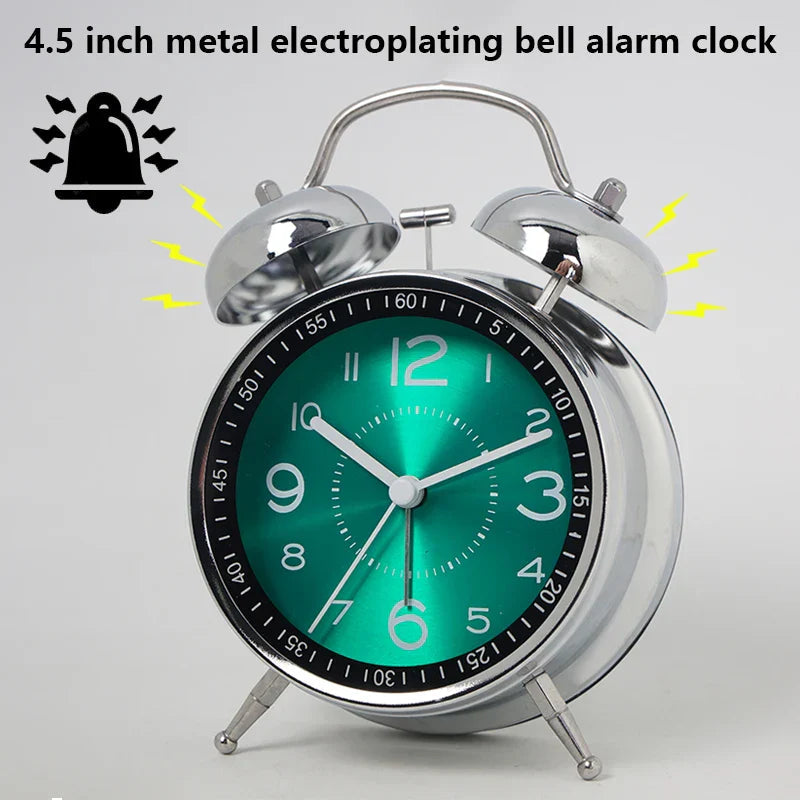 Metal Analog Vækkeur Klassisk Design