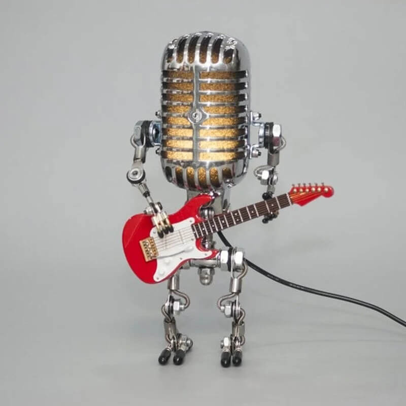 Mikrofonrobotbordslampe Justerbar LED-belysning