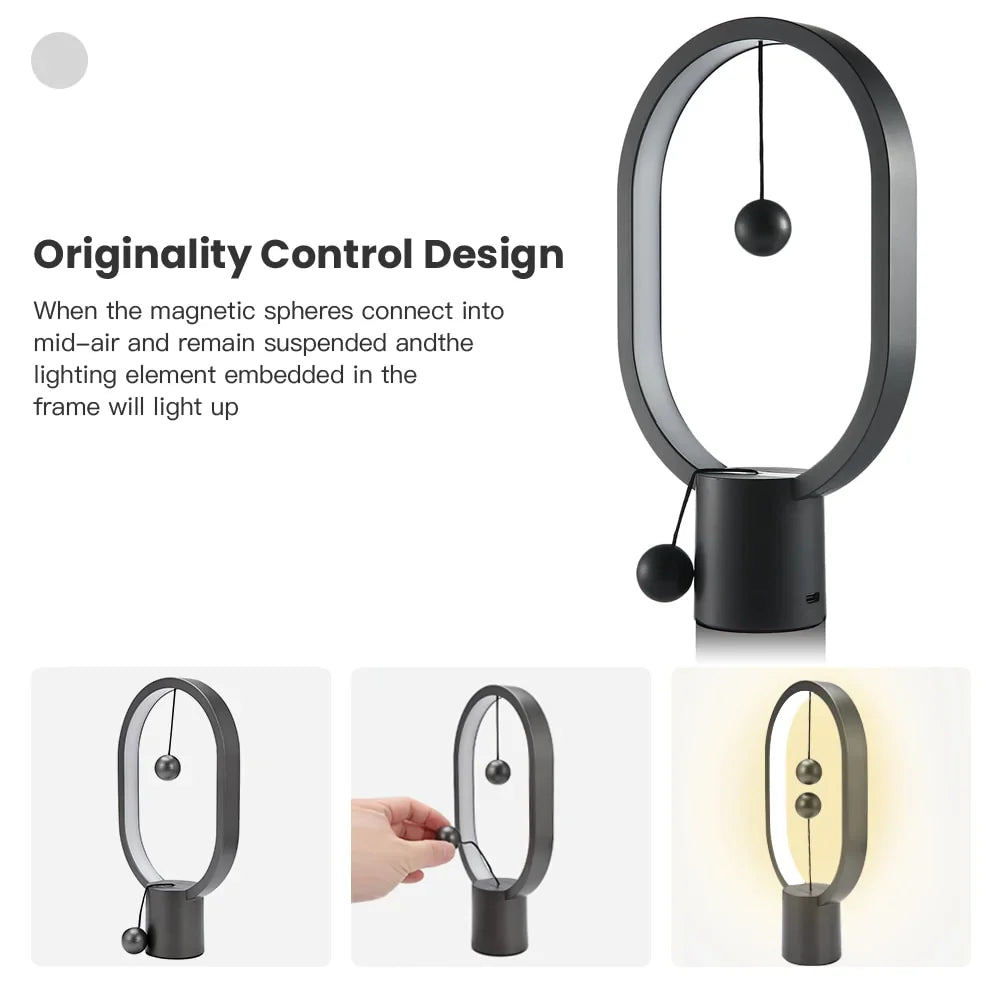Mini Natlampe med Magnetisk Kontrol