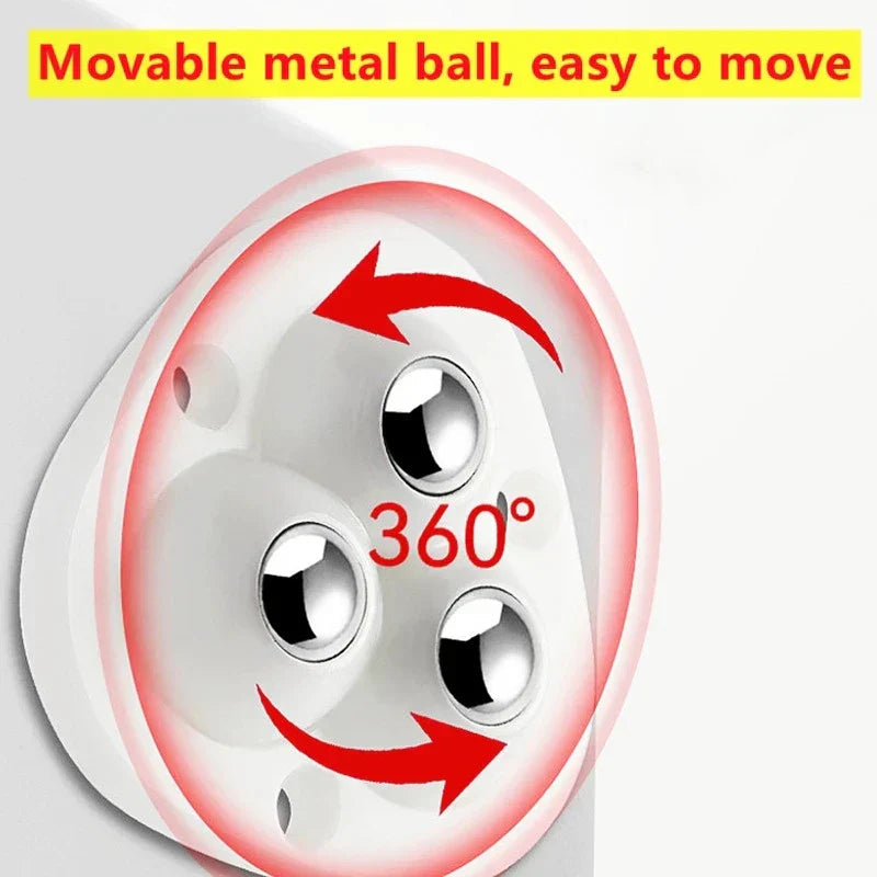 Møbelflytterhjul Selvklæbende 360° Rotation