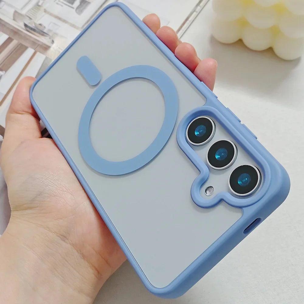 Mobilcover til Samsung S26 S25,S24,S23, S22, Ultra, Plus Magnetisk Transparent Design