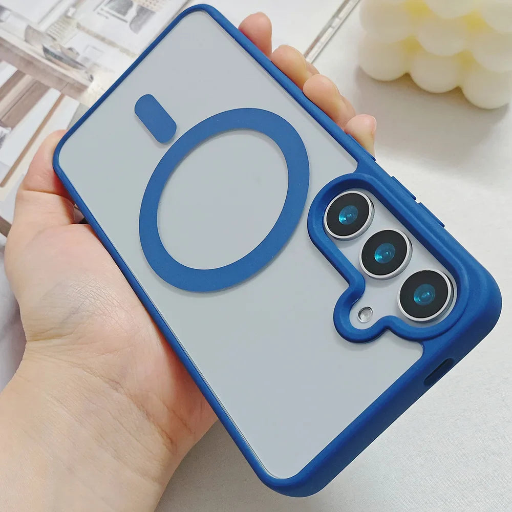 Mobilcover til Samsung S26 S25,S24,S23, S22, Ultra, Plus Magnetisk Transparent Design