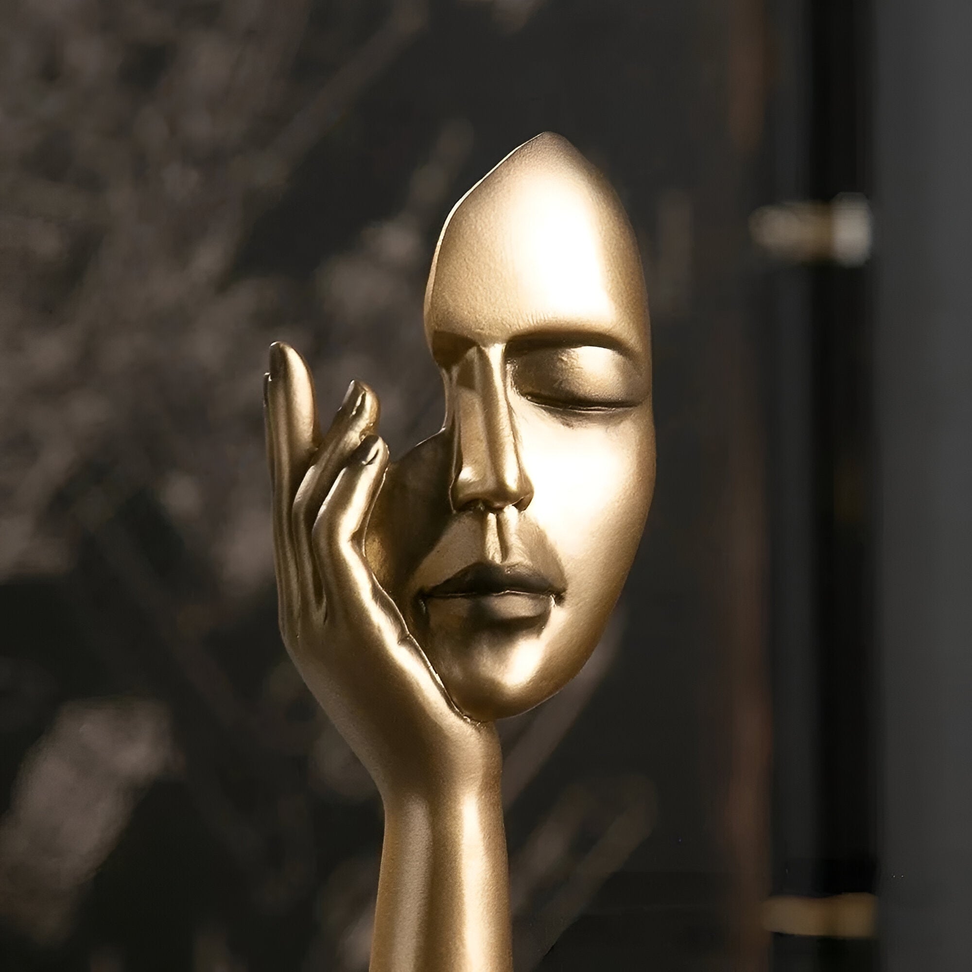 Moderne Abstrakt Tænker Skulptur - Kunstnerisk Indretning Til Dit Hjem
