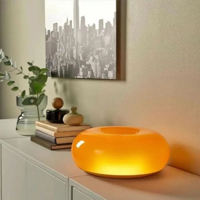 Moderne Bordlampe Donut Design