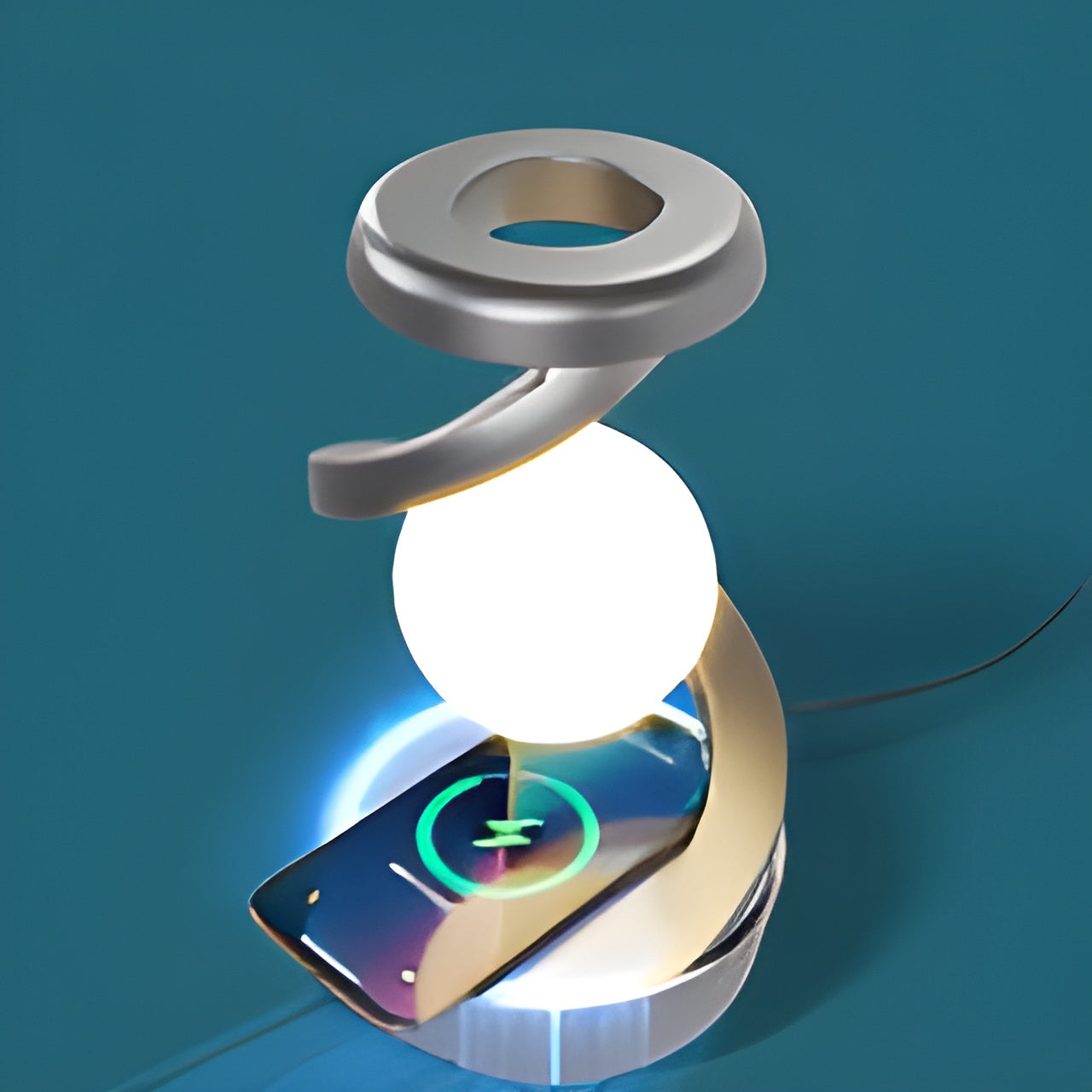 Moderne Flydende Lampe med Roterende LED-lys til Hjemmet