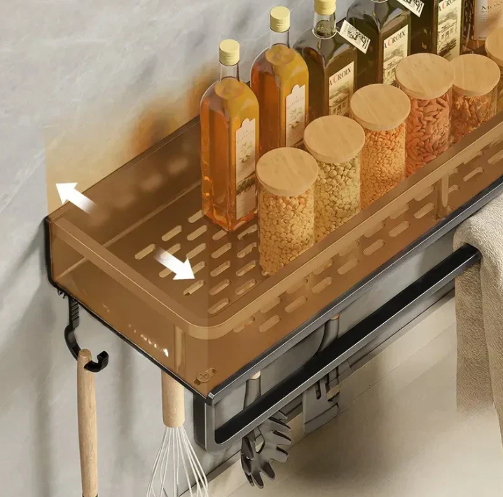 Moderne Køkkenhylde med Pladsbesparende Design