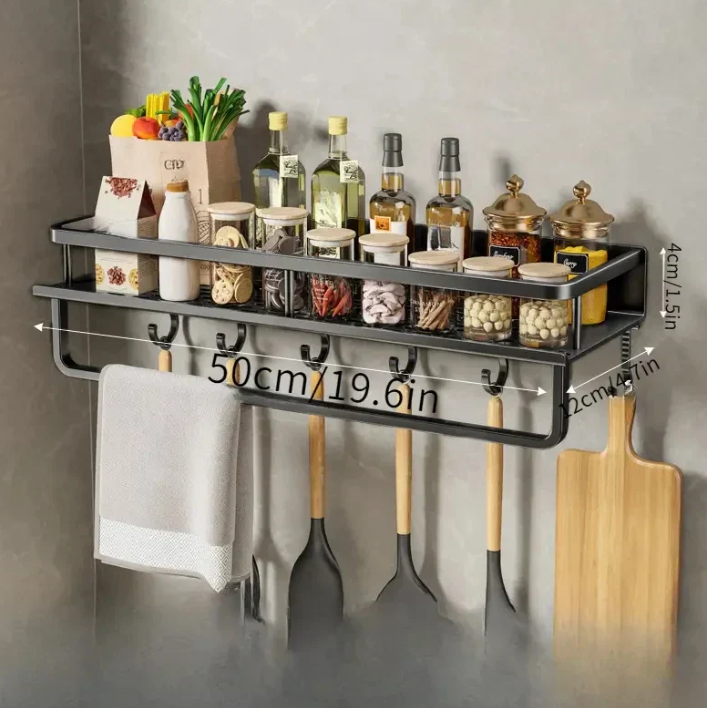 Moderne Køkkenhylde med Pladsbesparende Design