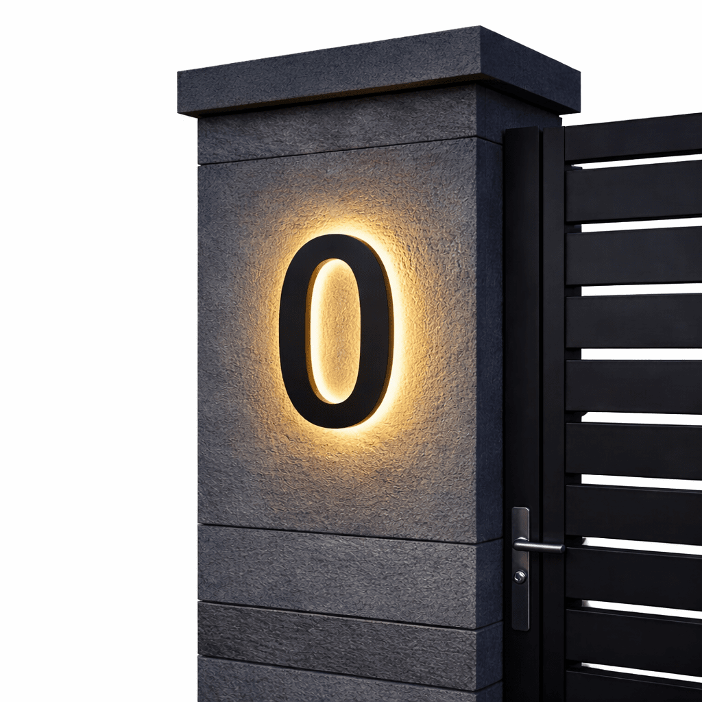 Moderne LED Husnummer til Indgangspartier
