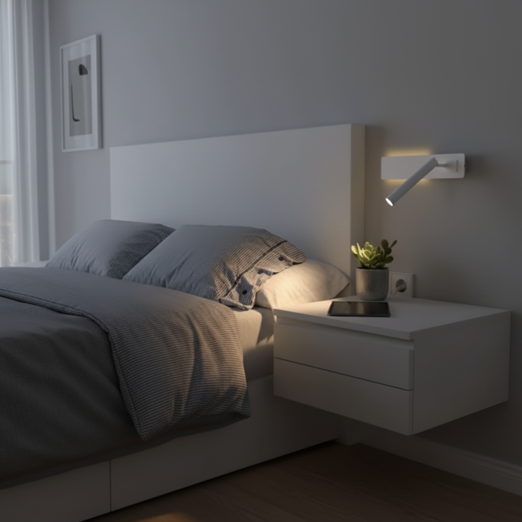 Moderne LED Læsevæglampe til Sengen