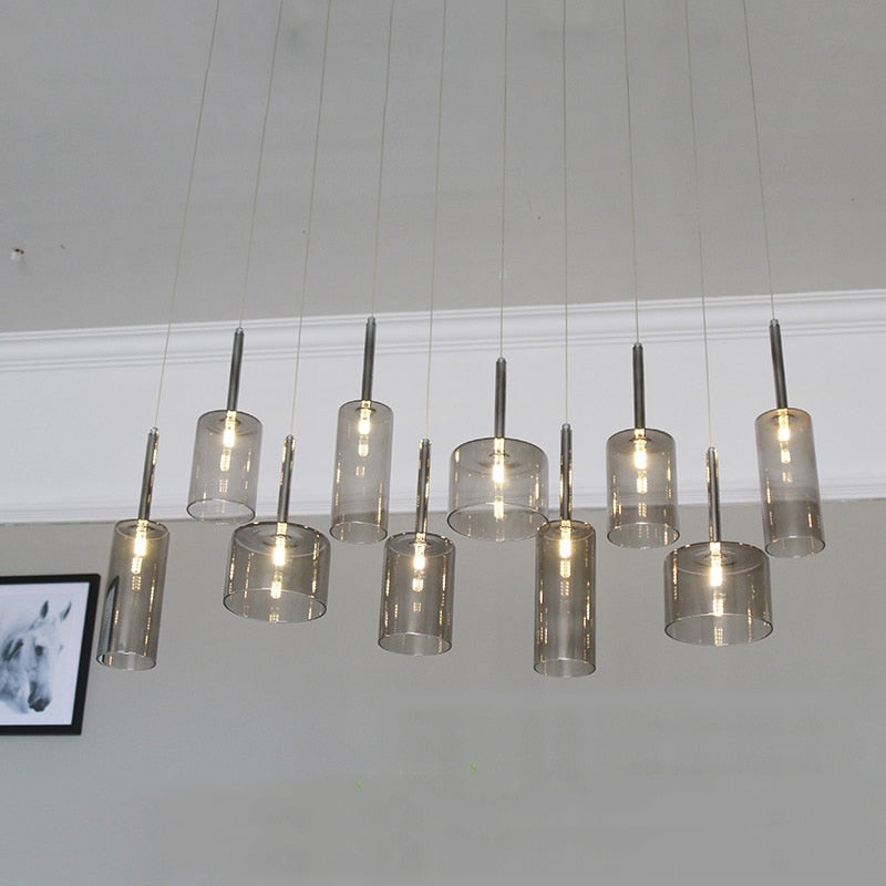 Moderne Loftlampe til Spisebord - LED Pendellampe med Stilrent Design