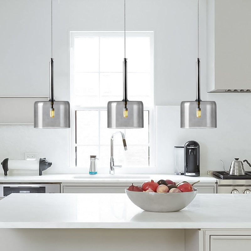 Moderne Loftlampe til Spisebord - LED Pendellampe med Stilrent Design