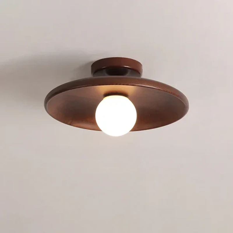 Moderne Loftslampe i Træ Kuglehængende