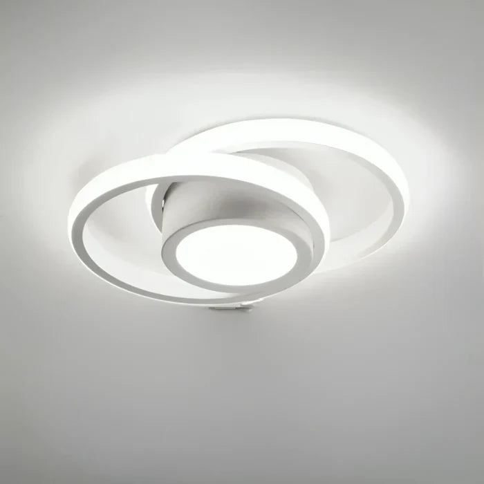 Moderne Loftslampe med Dobbeltring Design