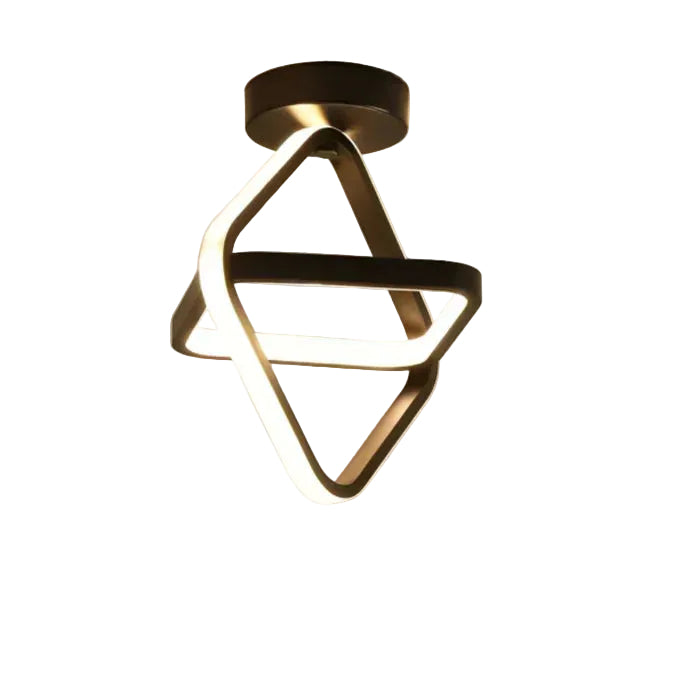 Moderne Loftslampe med Dobbeltring Design