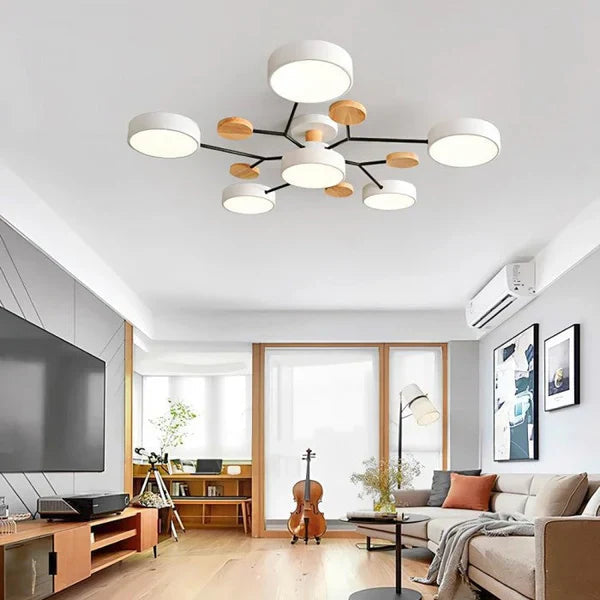 Moderne Loftslampe med Justerbare Arme til Stue og Soveværelse