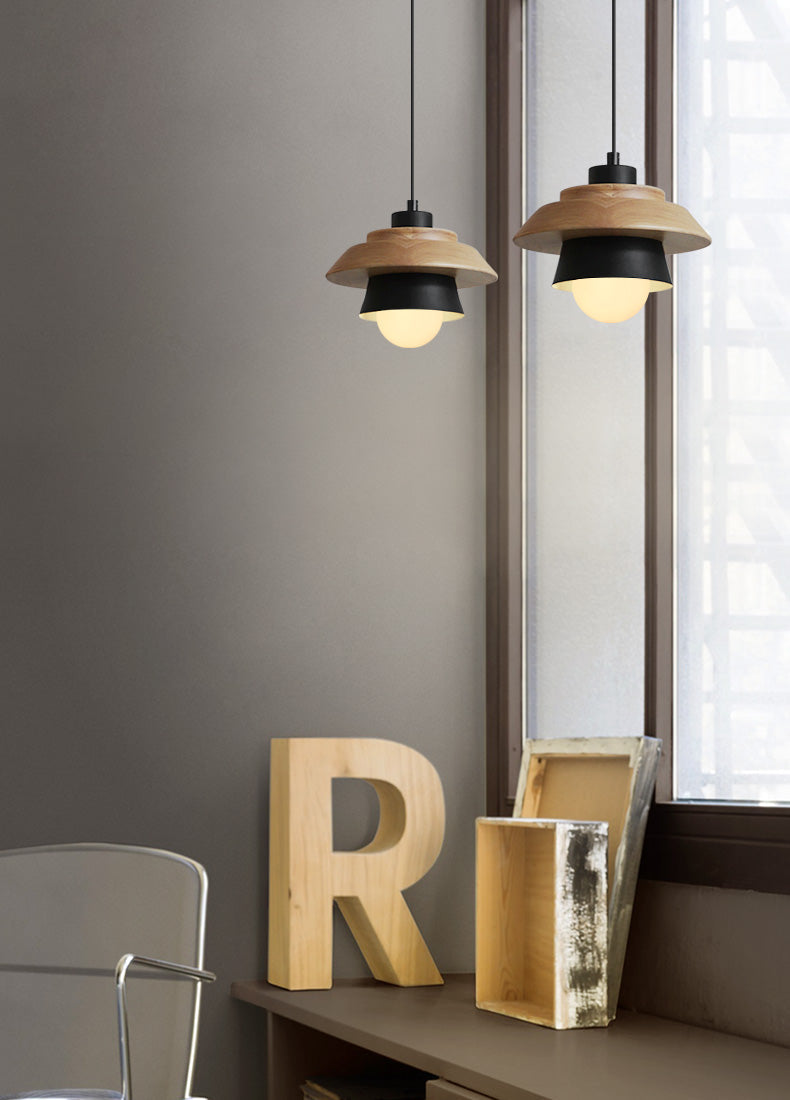 Moderne Pendel Lampe i Træ