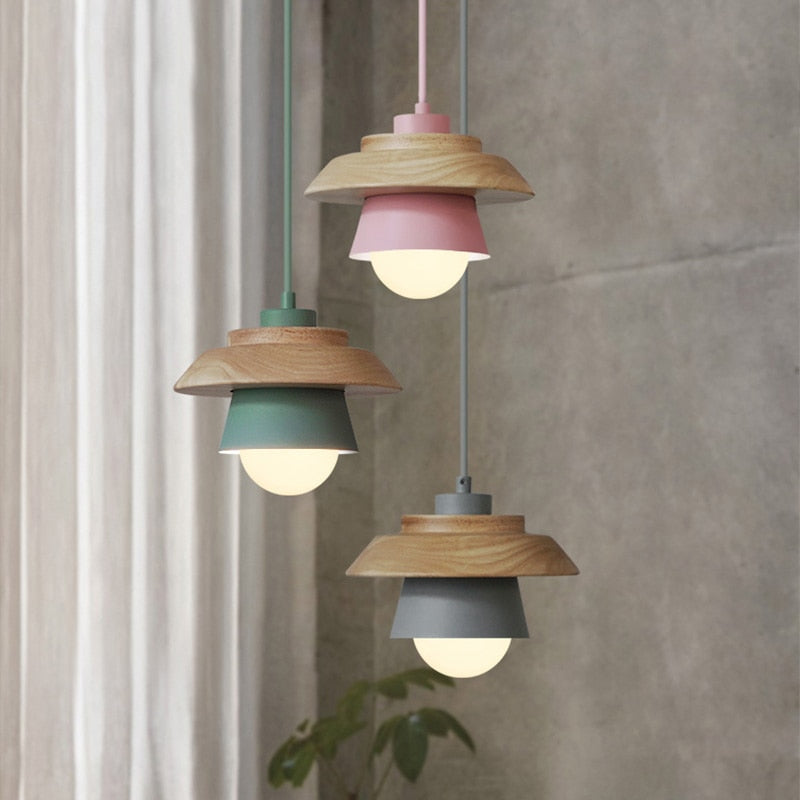 Moderne Pendel Lampe i Træ