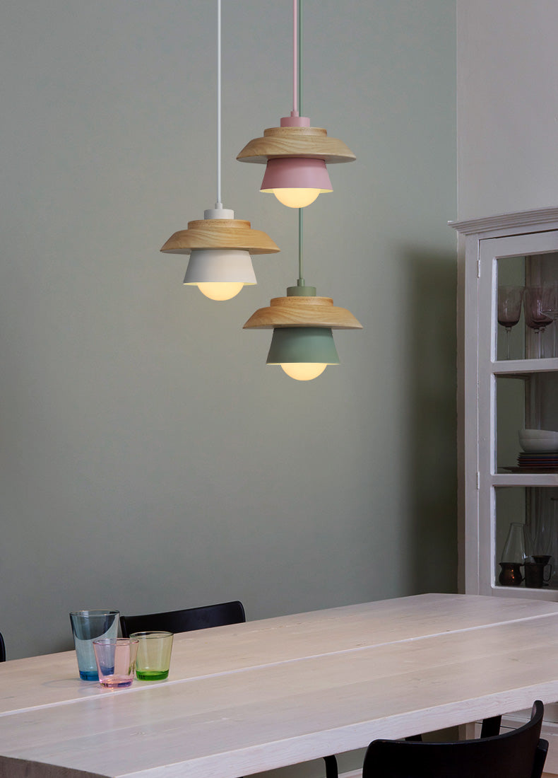 Moderne Pendel Lampe i Træ