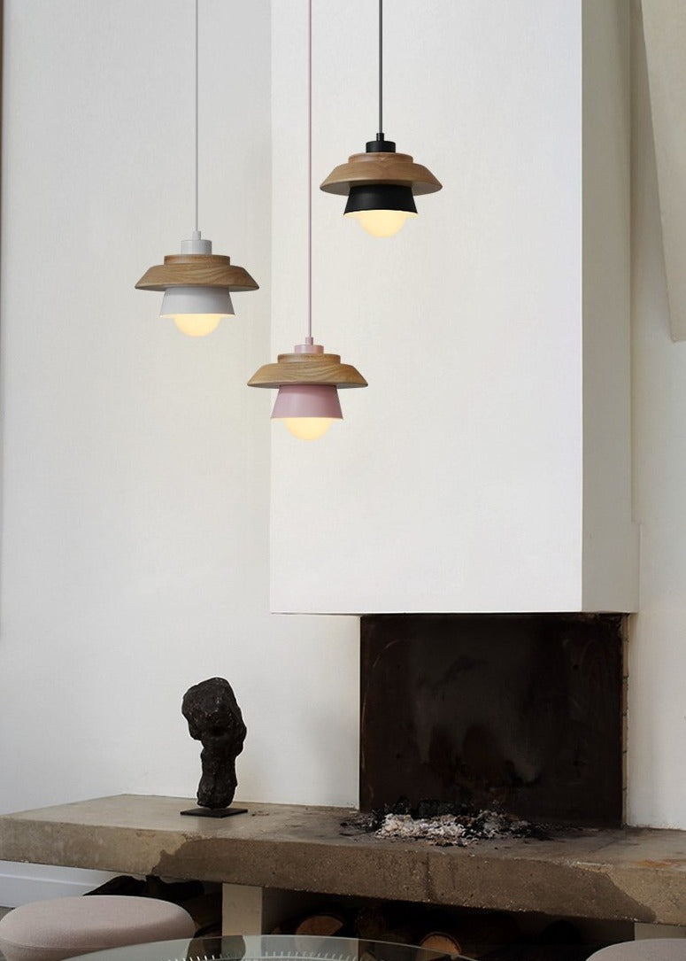 Moderne Pendel Lampe i Træ