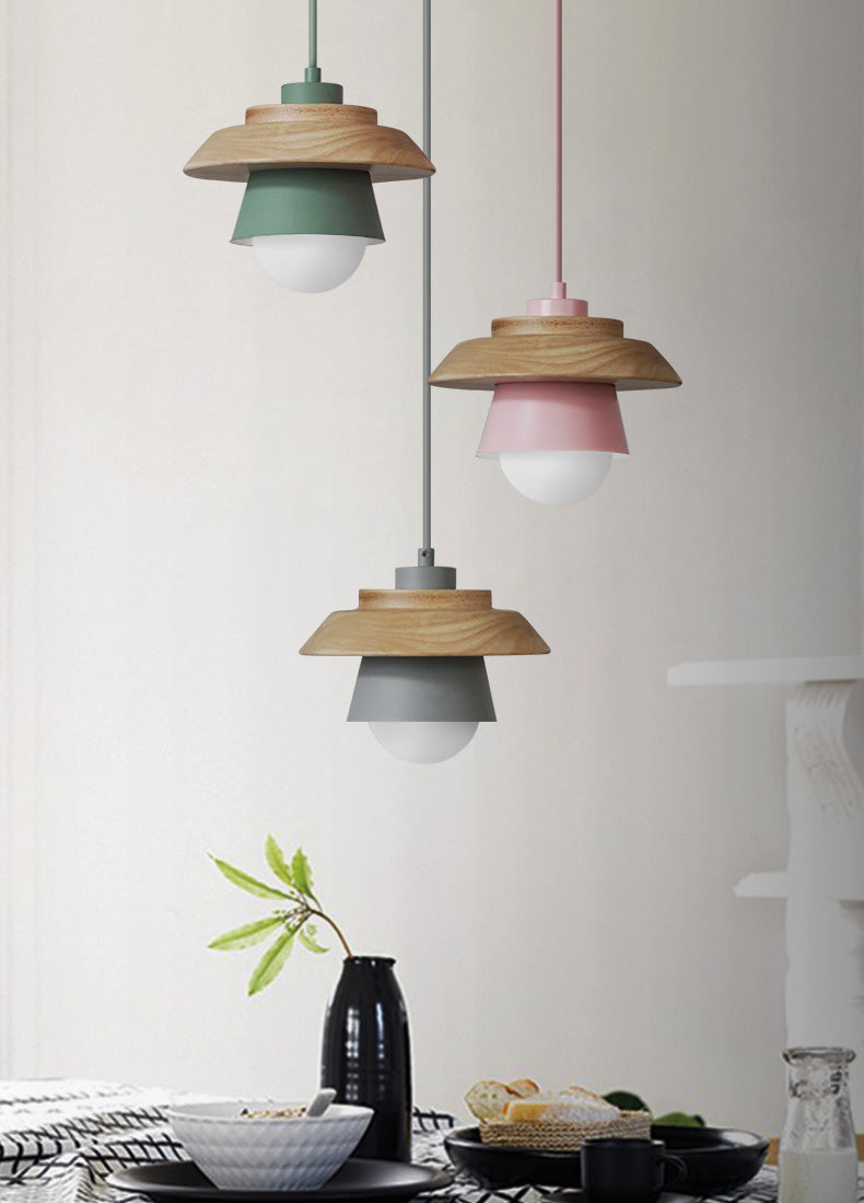 Moderne Pendel Lampe i Træ