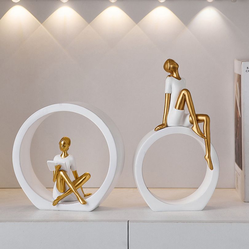 Moderne Pige Ornament til Skrivebord