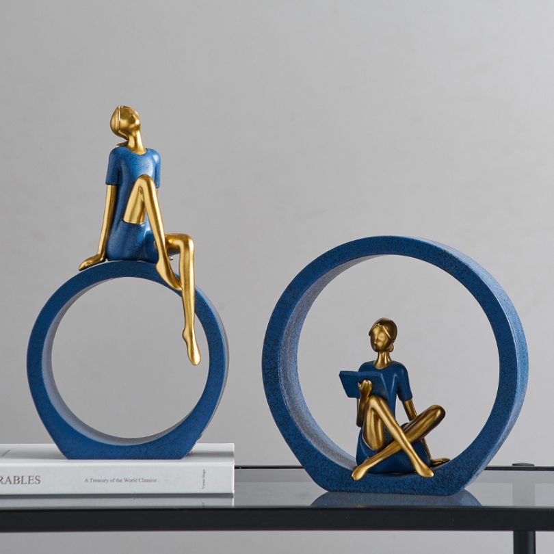 Moderne Pige Ornament til Skrivebord