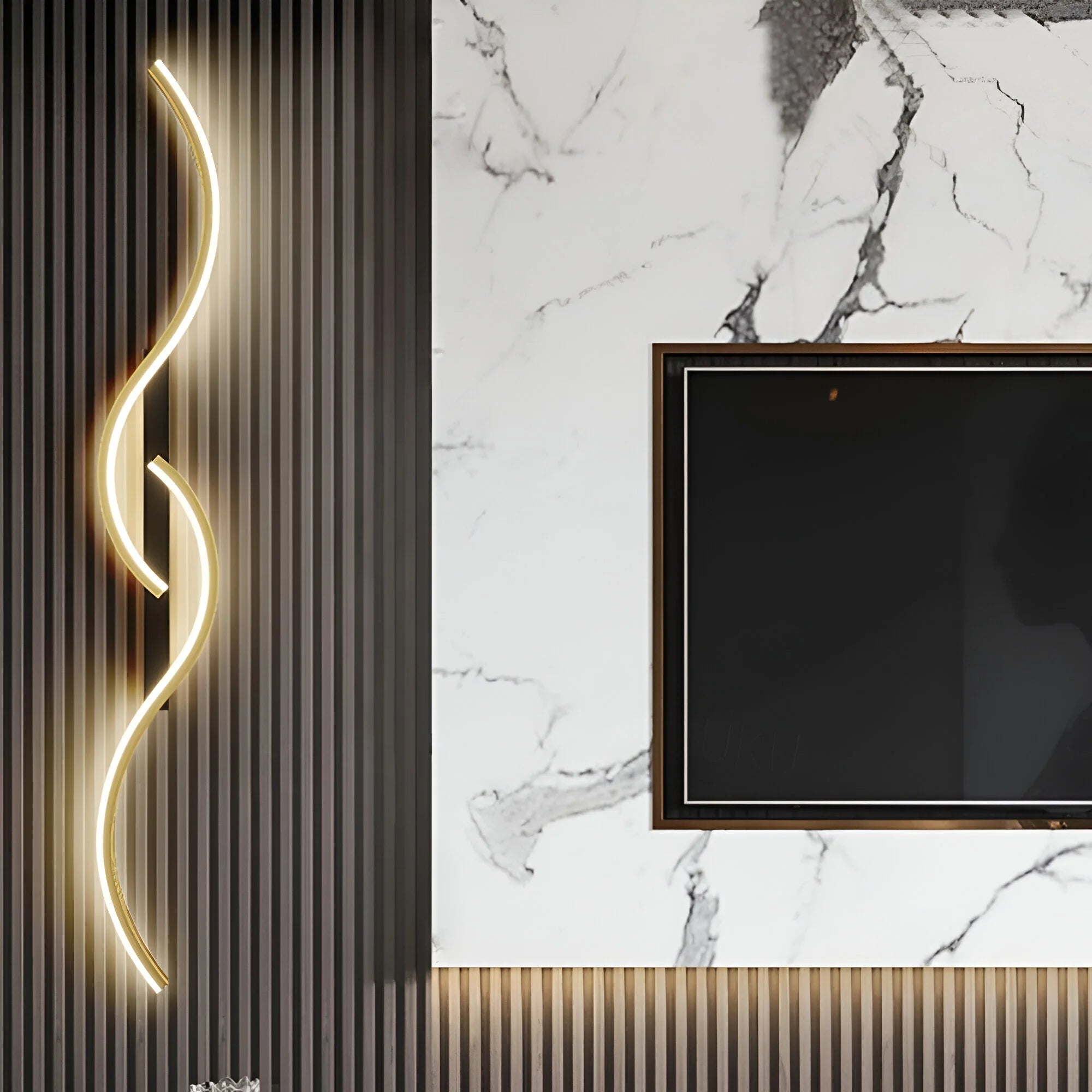 Moderne Væglampe Buet Design