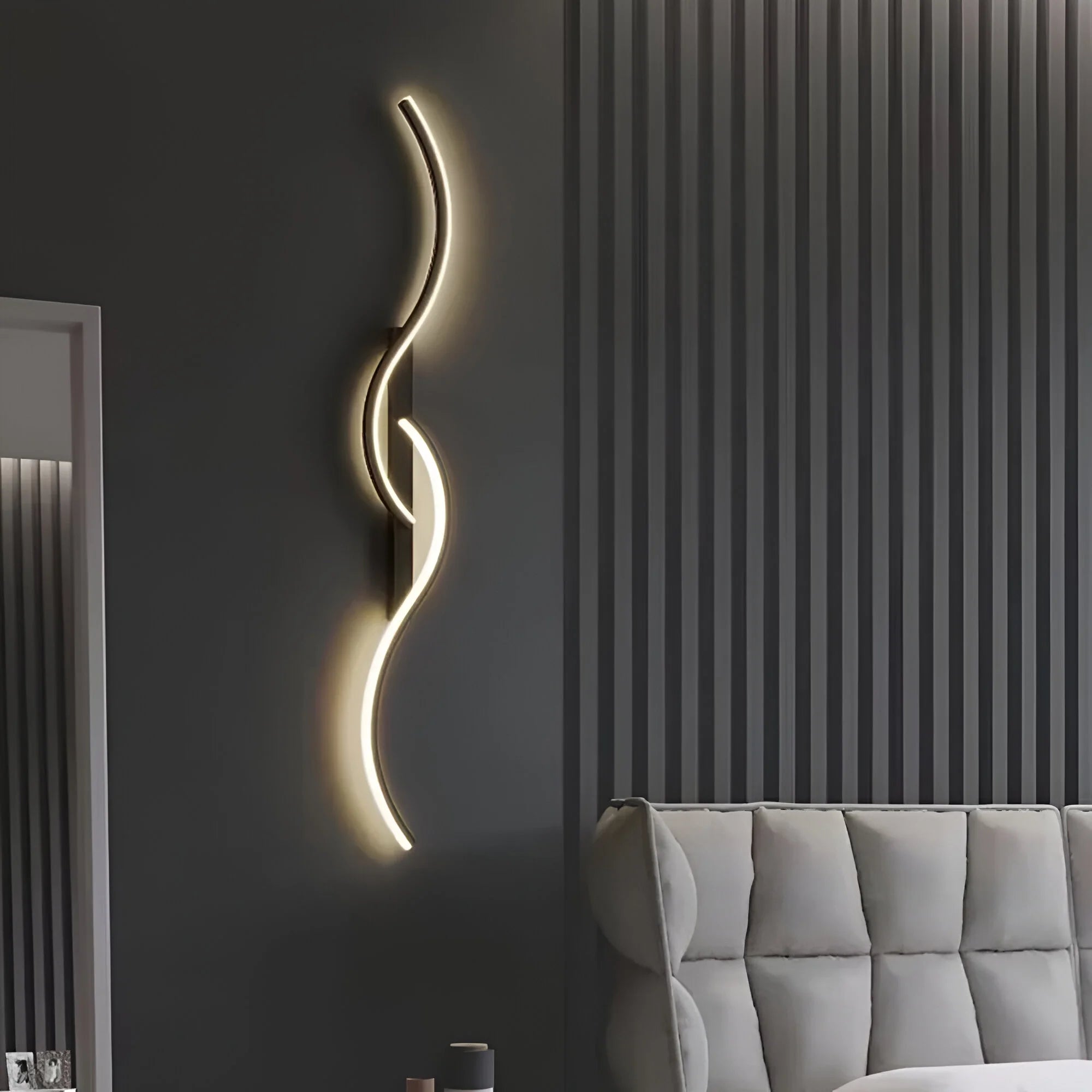 Moderne Væglampe Buet Design