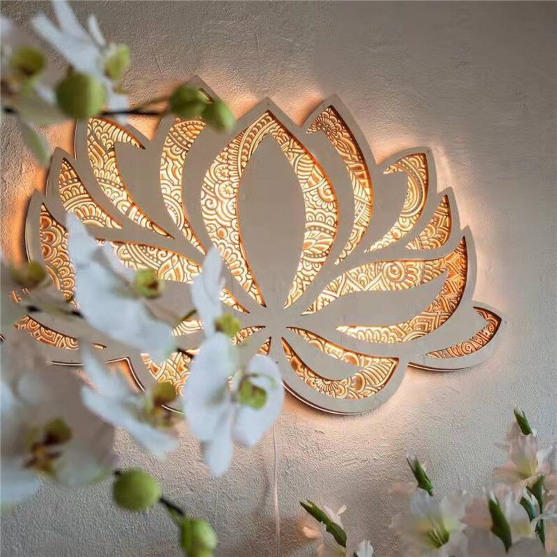 Moderne Væglampe Lotus Mandala