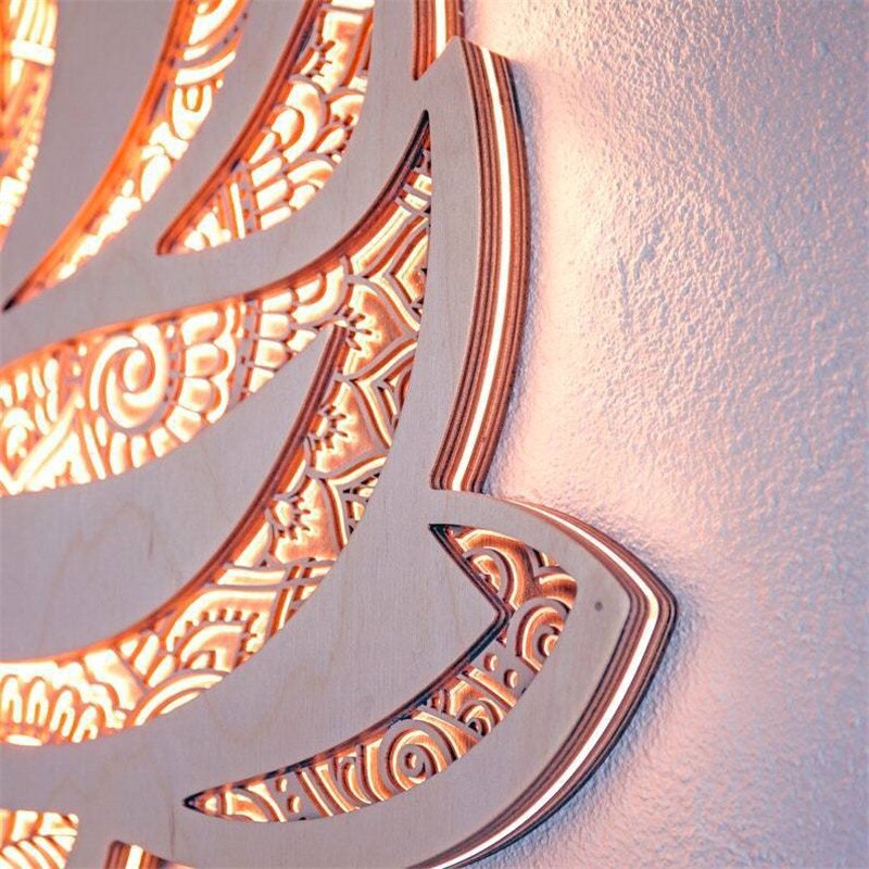 Moderne Væglampe Lotus Mandala