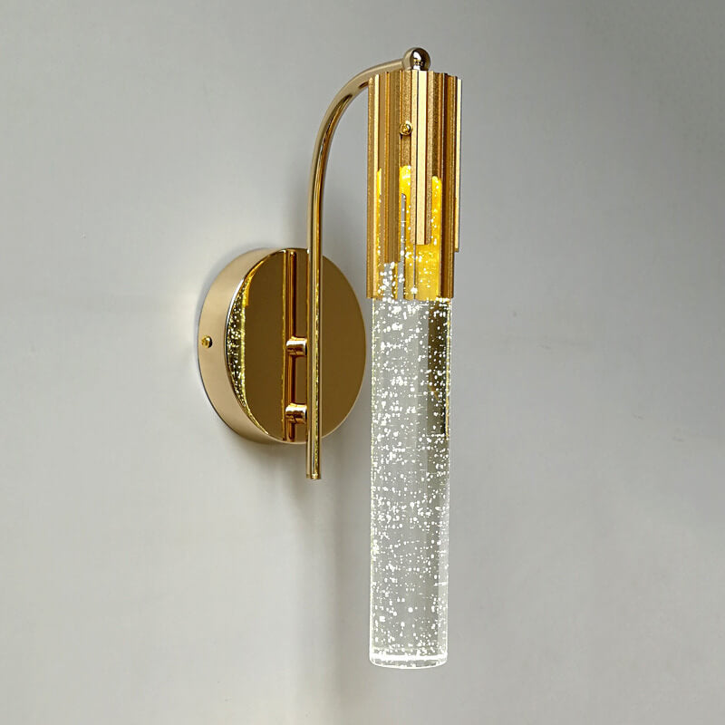 Moderne Væglampe med Guld og Krystal