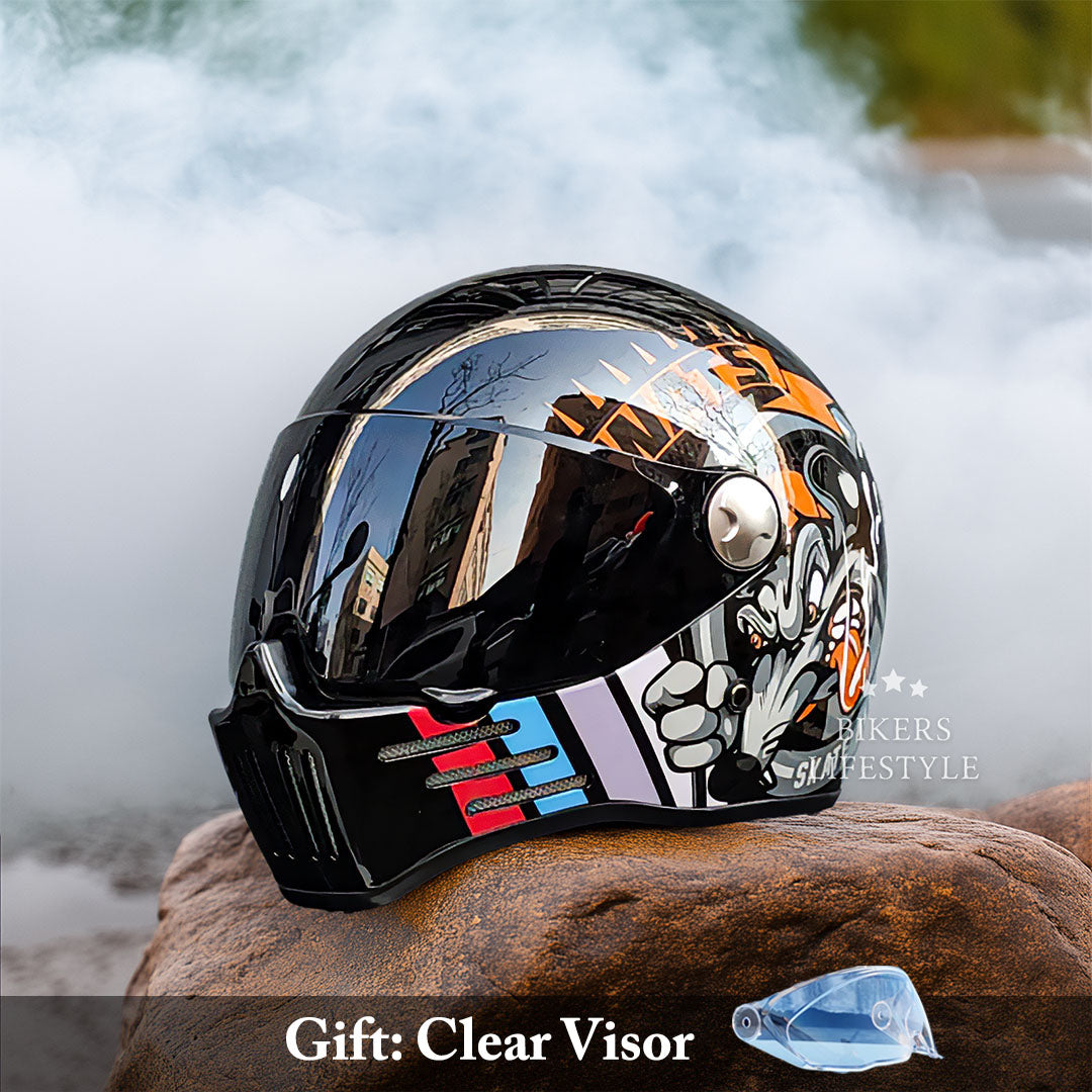 Motorcykelhjelm Full Face Grand Tour