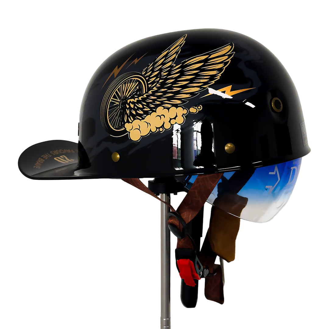 Motorcykelhjelm i Baseballkasket Look