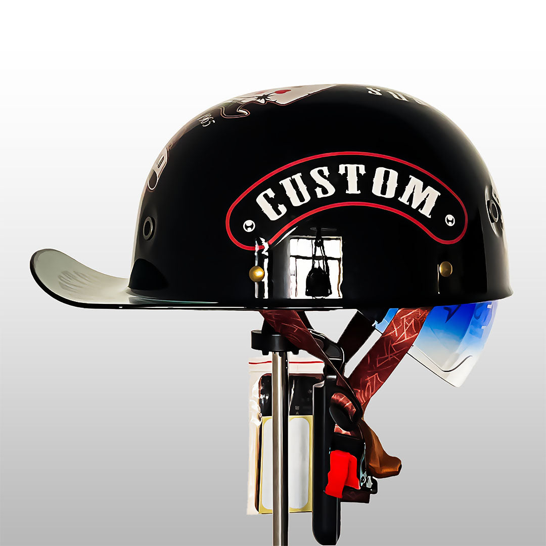 Motorcykelhjelm i Baseballkasket Look