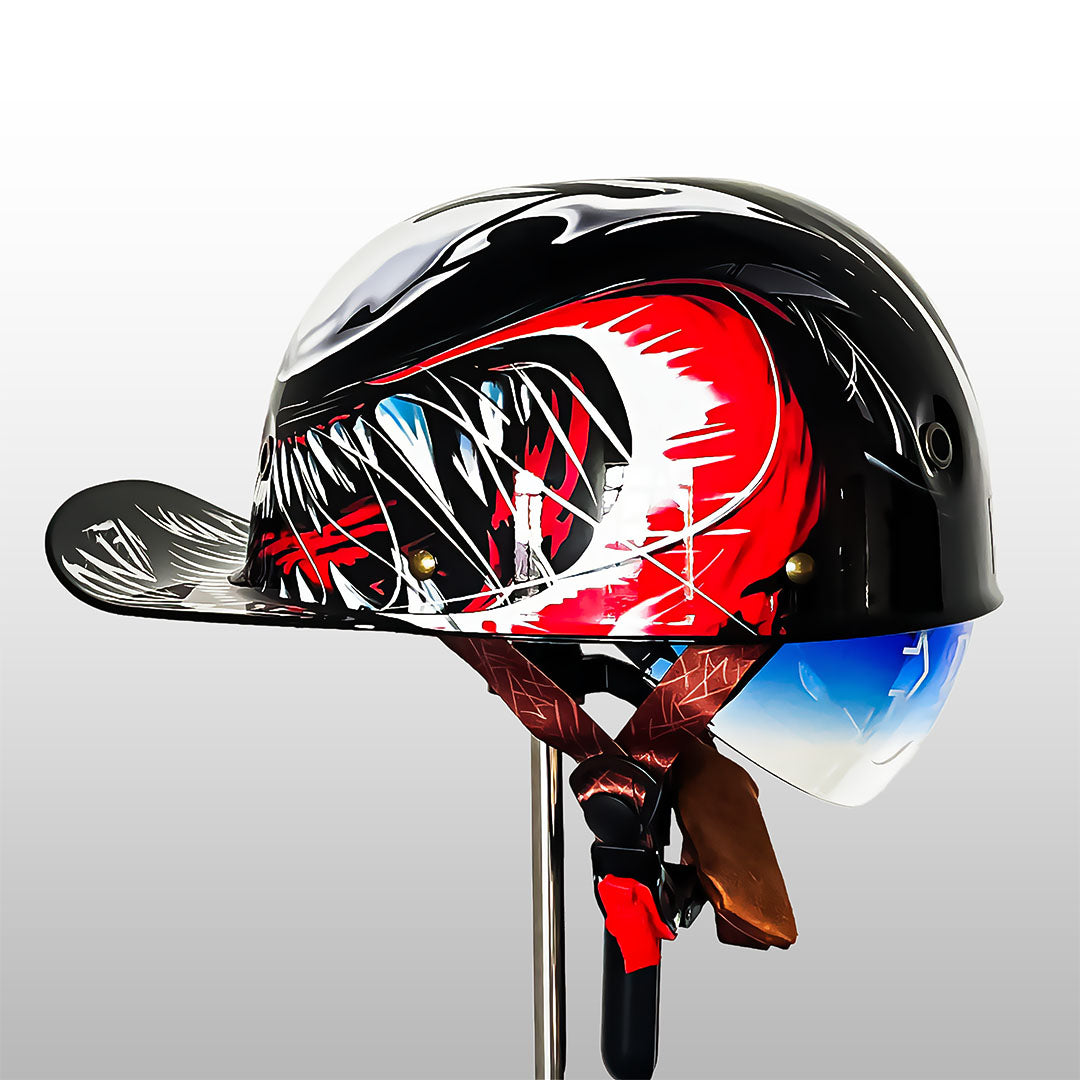 Motorcykelhjelm i Baseballkasket Look