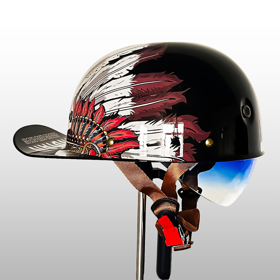 Motorcykelhjelm i Baseballkasket Look