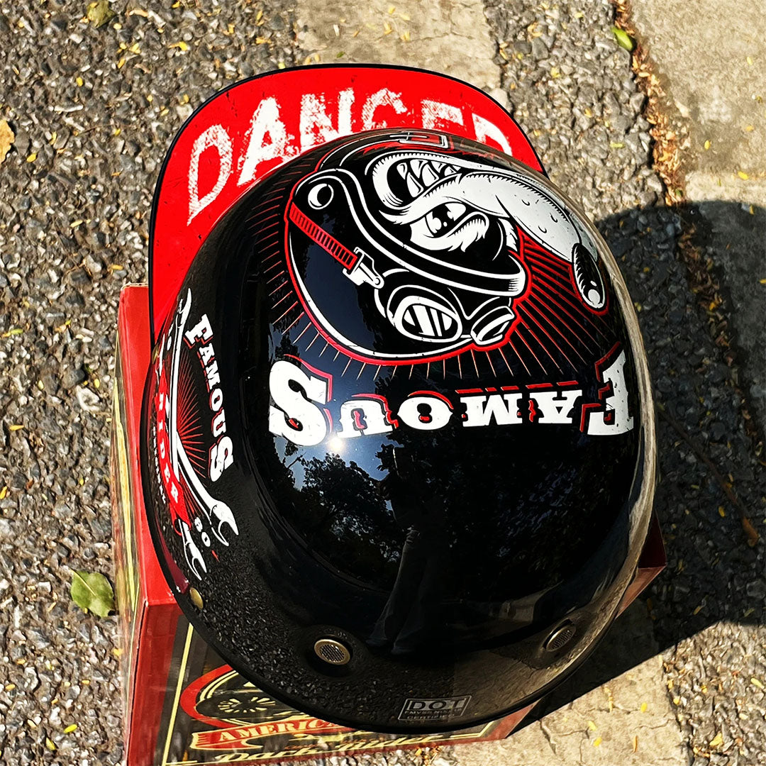 Motorcykelhjelm i Baseballkasket Look