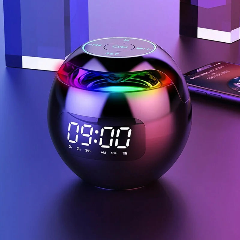 Multifunktionelt Vækkeur med Bluetooth Højttaler