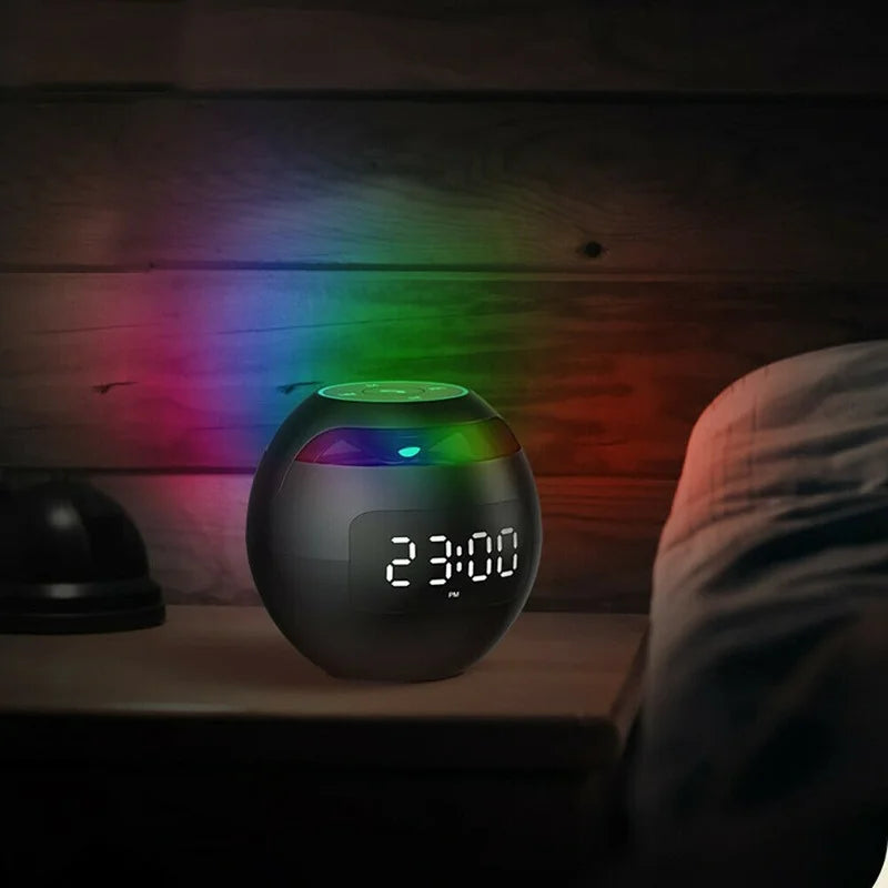 Multifunktionelt Vækkeur med Bluetooth Højttaler