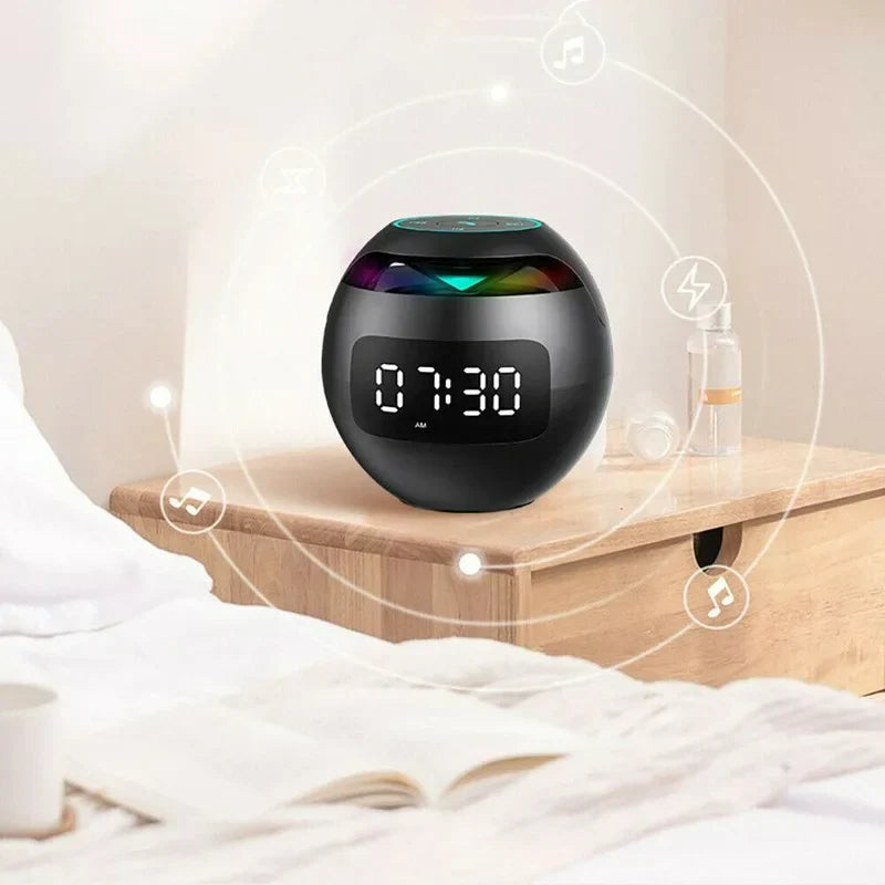 Multifunktionelt Vækkeur med Bluetooth Højttaler