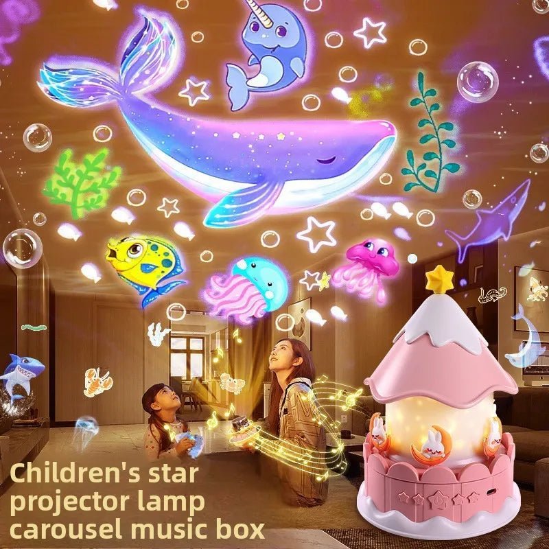 Musical Star Projector med 12 Temaer