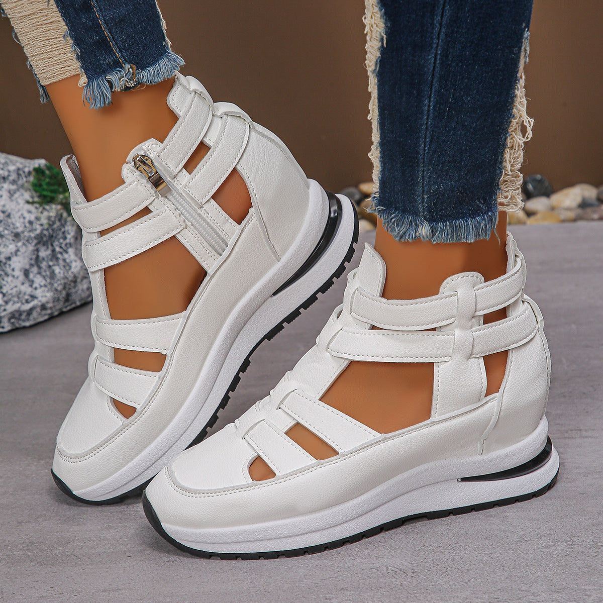 AirFlex Hybrid Sneakersandal – Sporty og Luftig Damesko