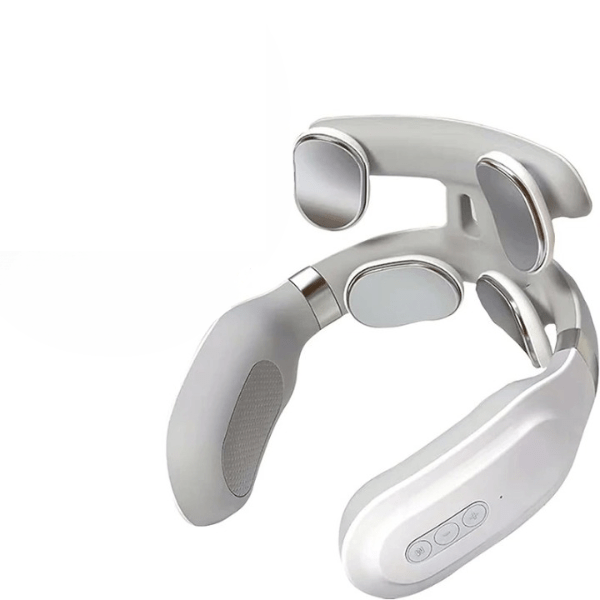 Nakke Massager 4-i-1 med Varme og Vibration - Massageapparat til Nakke