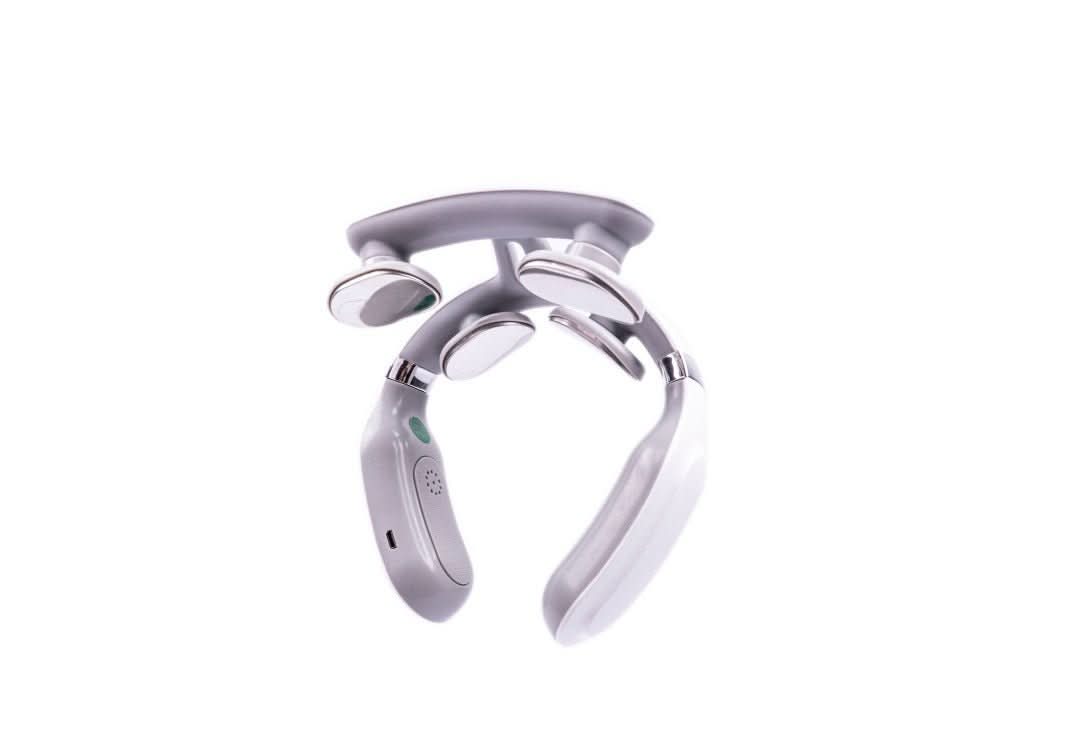 Nakke Massager 4-i-1 med Varme og Vibration - Massageapparat til Nakke