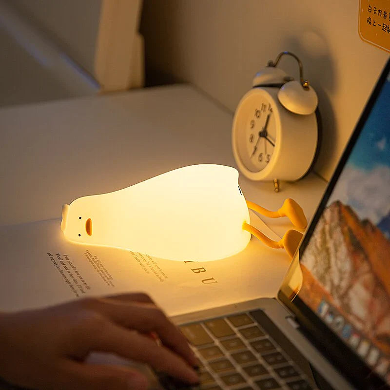Nattlampe Andedesign Med Justerbare Lysindstillinger
