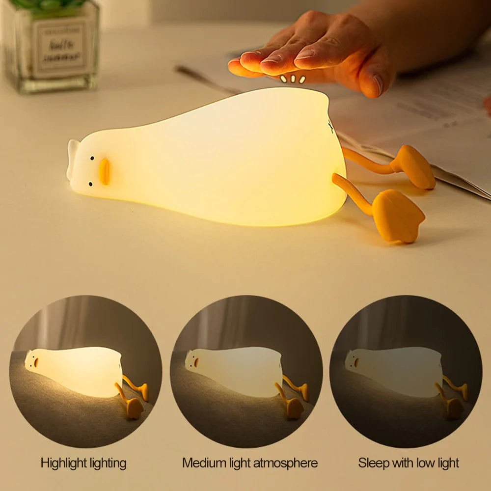 Nattlampe Andedesign Med Justerbare Lysindstillinger